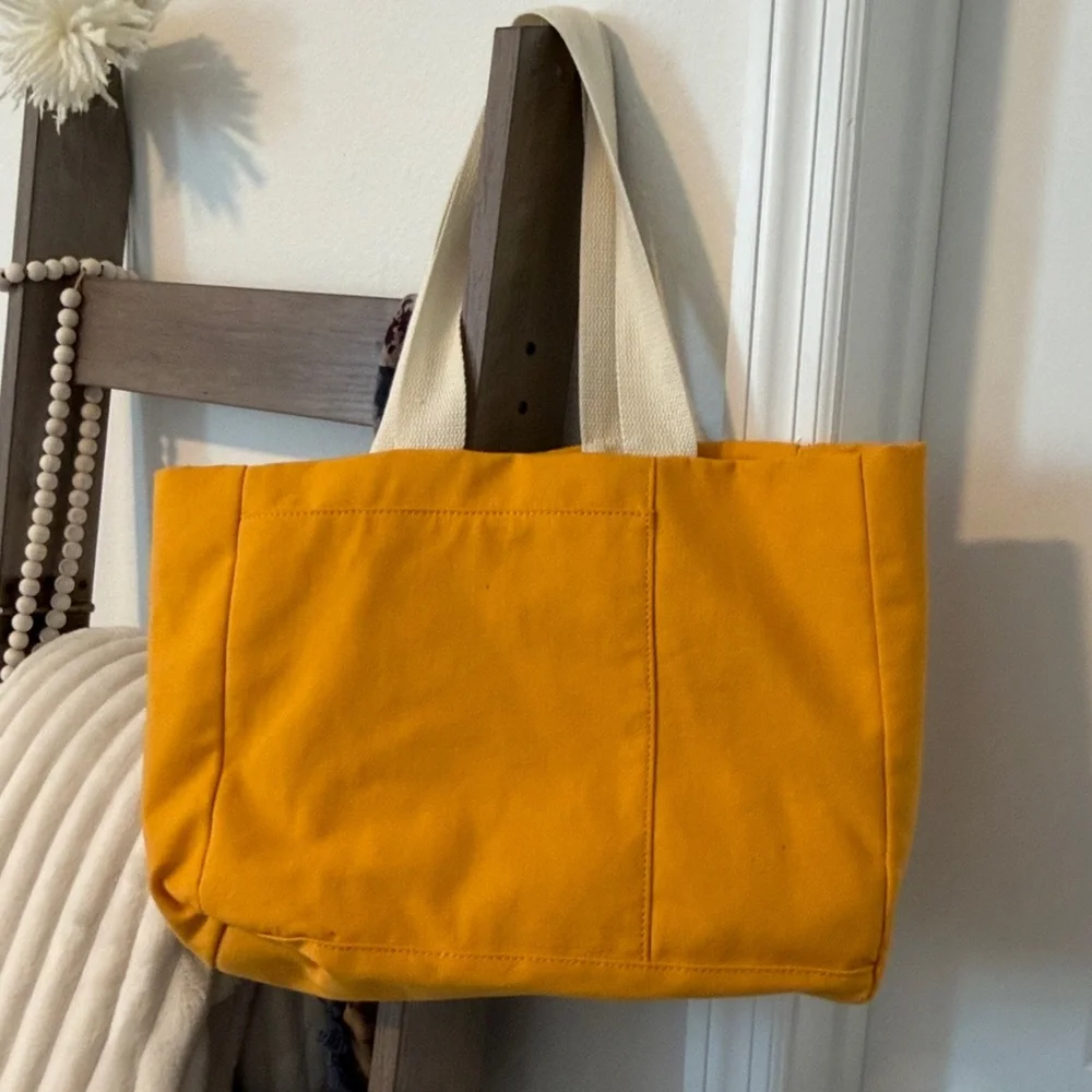 Wild Fable Canvas Tote Bag in Mustard Yellow